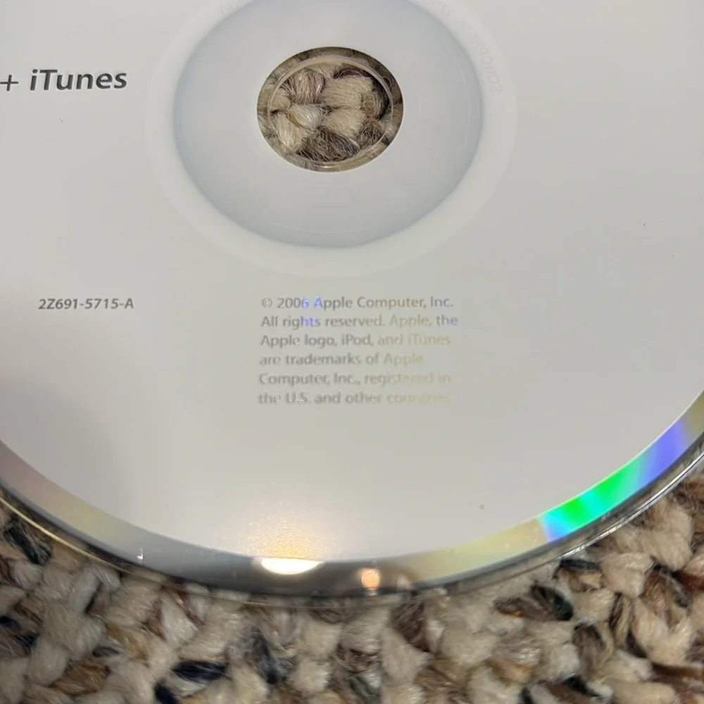 Apple iPod + iTunes Software Installation Disc